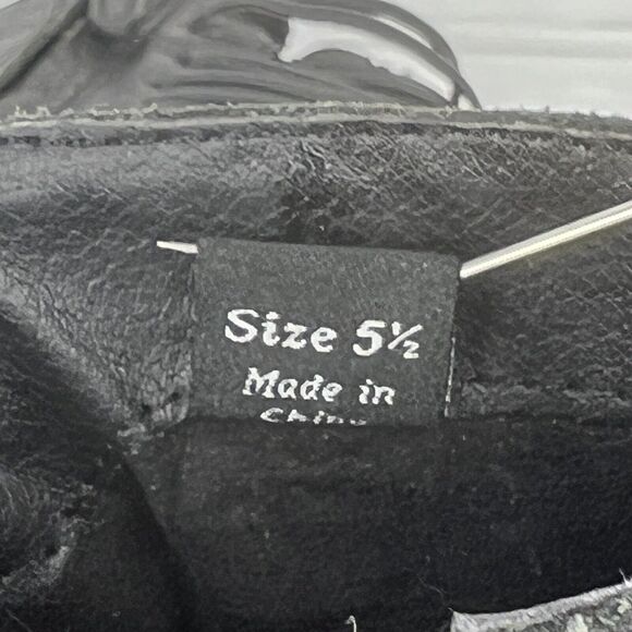 Dolce Vita Anthropologie Boho Laces Leather Boot Bootie Black Women Sz 5.5 5498 - Picture 10 of 10